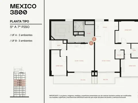 Departamento en Venta de 3 ambientes