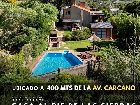 Venta Gran Casa De 3 Dormitorios Con Pileta Y Vista A Las Sierras en Sol Y Río, Villa Carlos Paz