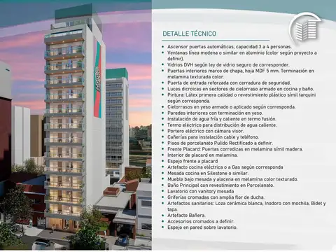 Departamento Monoambiente con 1 baño