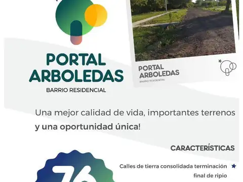 LOTEO -  PORTAL ARBOLEDAS - ZONA NORTE RESISTENCIA