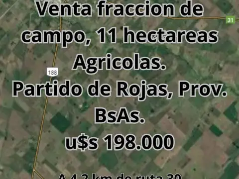 Campo en venta - 10.98 Hectáreas - Rojas