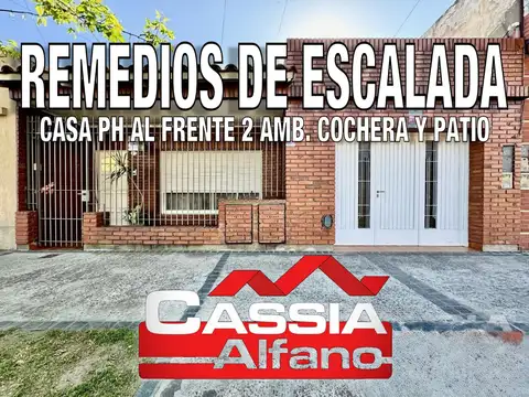CASA EN PH AL FRENTE INGRESO INDEP. CON GARAGE, PATIO LIBRE, IMPECABLE!