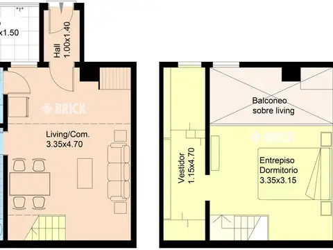 Departamento en Venta de 2 ambientes