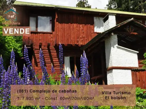 (081) Complejo de cabañas en El Bolsón. Barrio Villa Turismo
