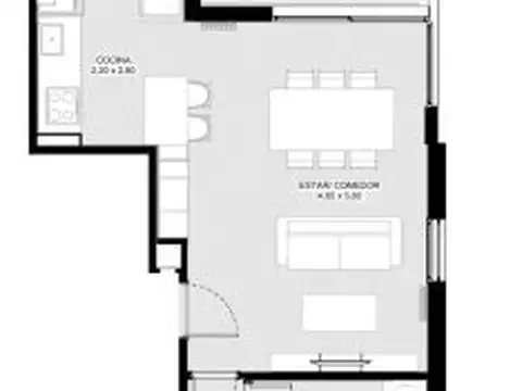 Departamento 5 ambientes con 2 baños