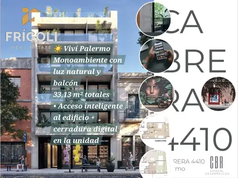 Departamento en Palermo, ideal para inversión, vivienda o alquiler temporario