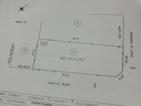 Terreno en Venta de 2776,0 m2