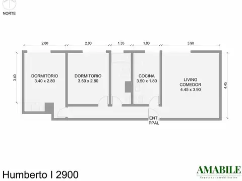 Departamento en Venta de 2 dormitorios