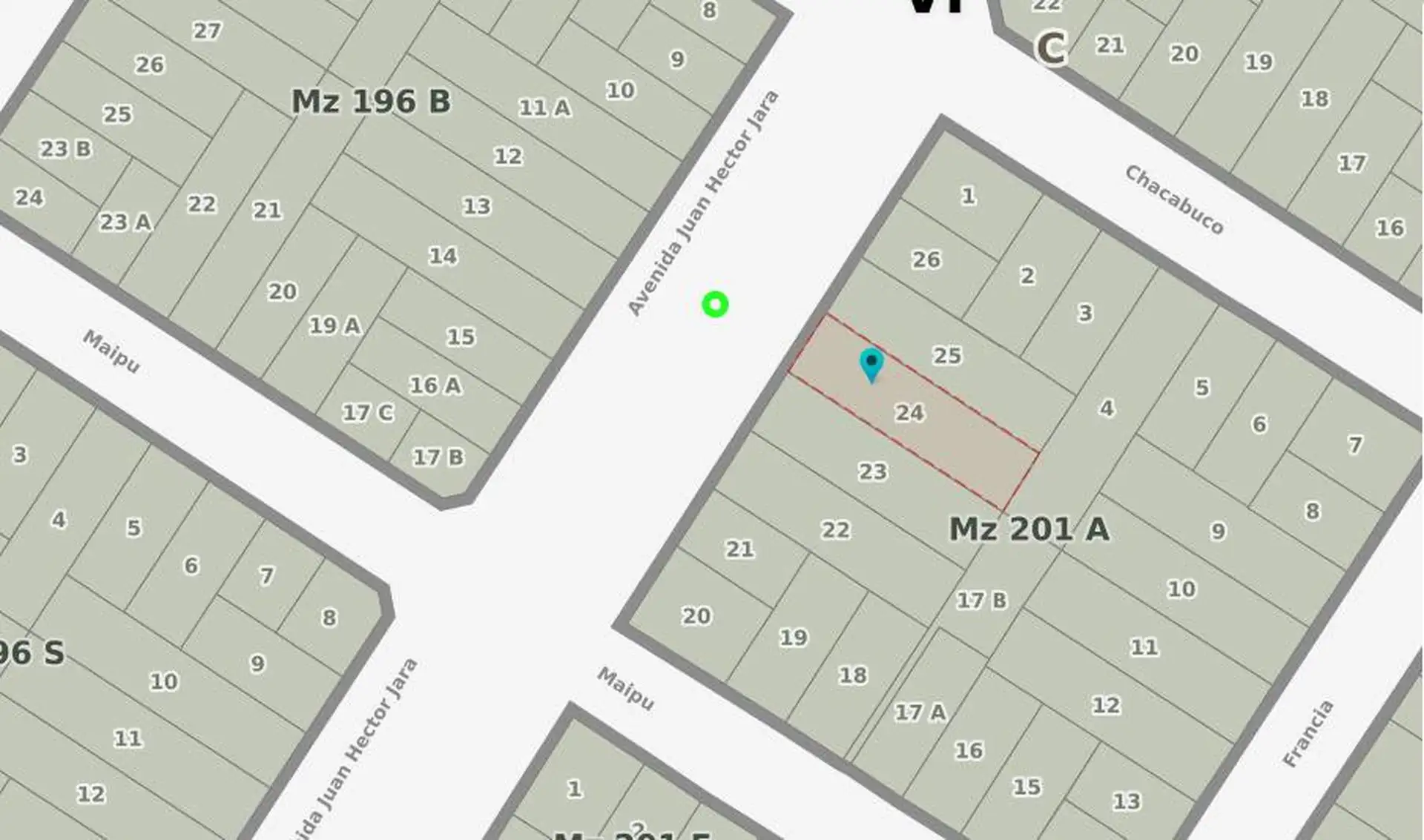 Lote en venta sobre AV. JARA