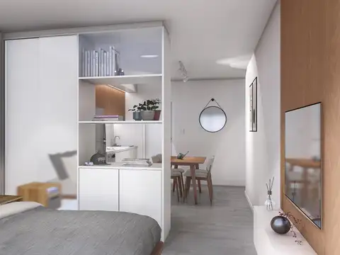 Departamento 2 ambientes con 1 baño