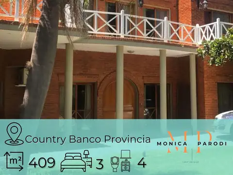 CASA EN VENTA EN COUNTRY BANCO PROVINCIA