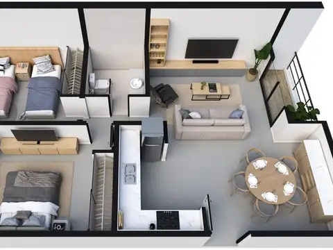 Departamento en Venta de 3 ambientes