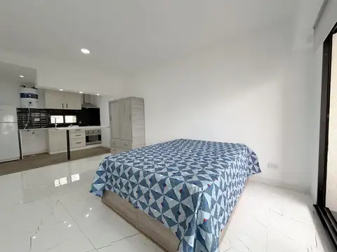 Departamento Monoambiente con balcón, parrilla, SUM amenities, Pileta, Gym
