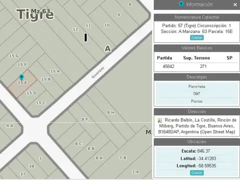 Terreno en Venta de 271,0 m2