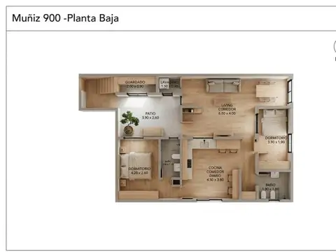 Depto Tipo Casa en Venta de 3 dormitorios