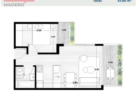 Departamento en Venta Apto profesional
