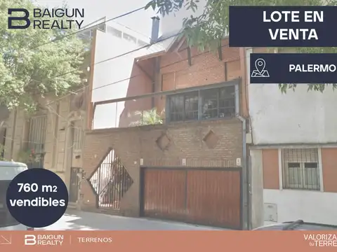 Terreno en Venta en Palermo, CABA