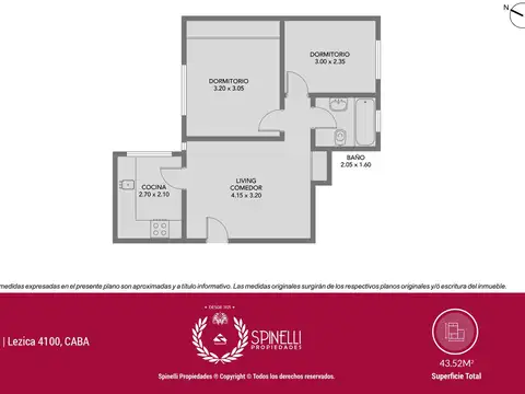 Departamento en Venta de 2 dormitorios