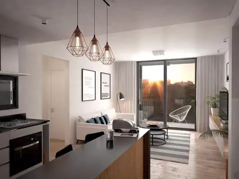 Departamento 2 ambientes con 1 baño