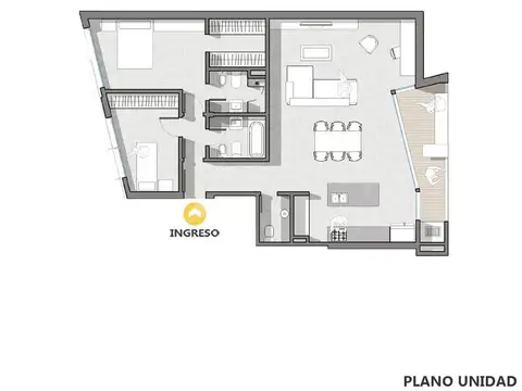 Venta departamento 2 dormitorios Pichincha Rosario