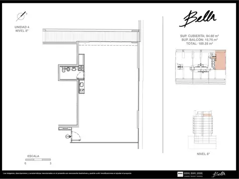 Alquiler Oficina 104 Mts. c/Balcón - BELLAWORKSPACE - ORO 2100 - Palermo Soho