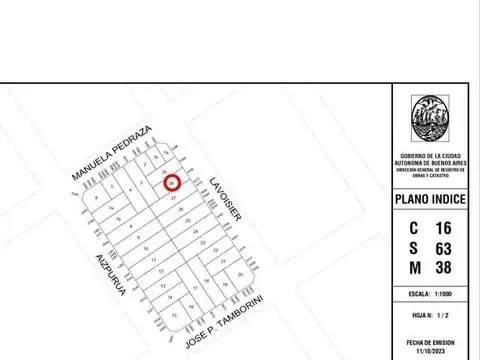 Terreno en Venta en Villa Urquiza, USD 360.000