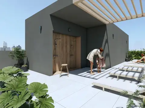 Depto 3 amb con parrilla en pozo