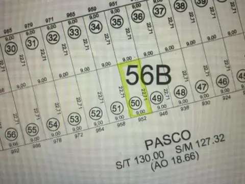 Terreno en Venta 22  mts Fondo