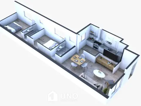 Departamento en Venta de 3 ambientes