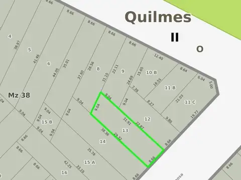 LOTE EN VENTA BERNAL OESTE - 8.66x30mts2