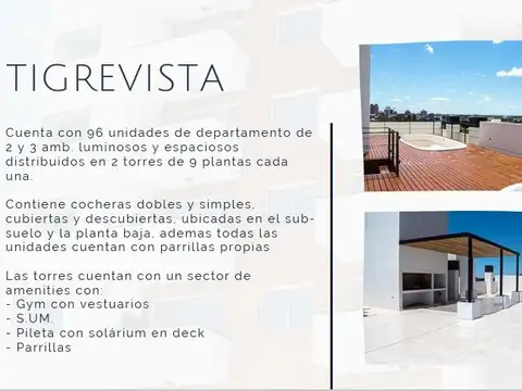 Departamento en Venta de 2 ambientes