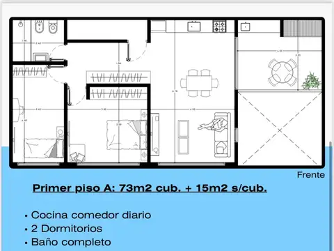 Departamento en Venta de Monoambiente