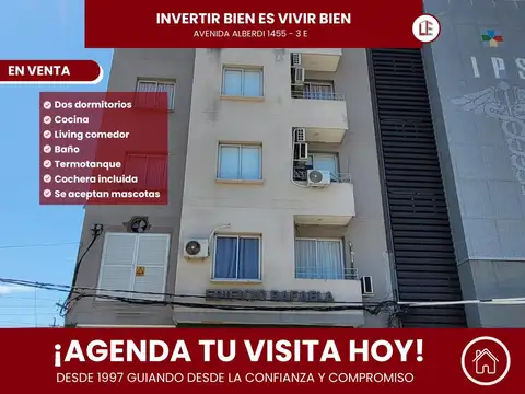 Departamento 2 dormitorios en Av. Alberdi 1455 | Balcón