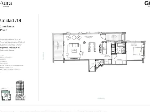 Departamento en Venta al Norte