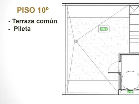 Departamento Monoambiente con 1 baño