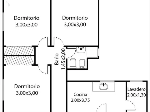 Departamento en Venta con 1 cocheras