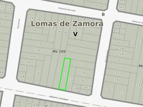 Venta terreno 482m con 2 locales c renta  Banfield