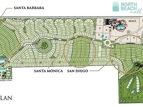 Venta Terreno en  Northbeach, Santa Barbara Pinamar