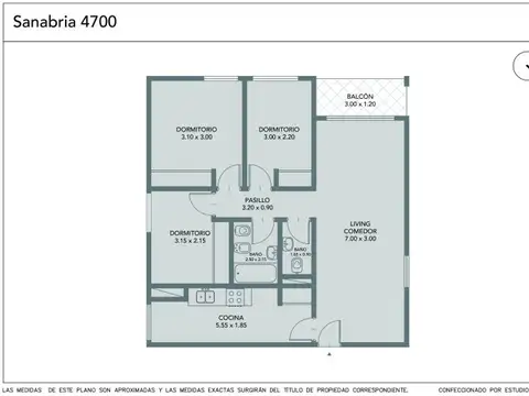 Departamento en Venta de 3 dormitorios