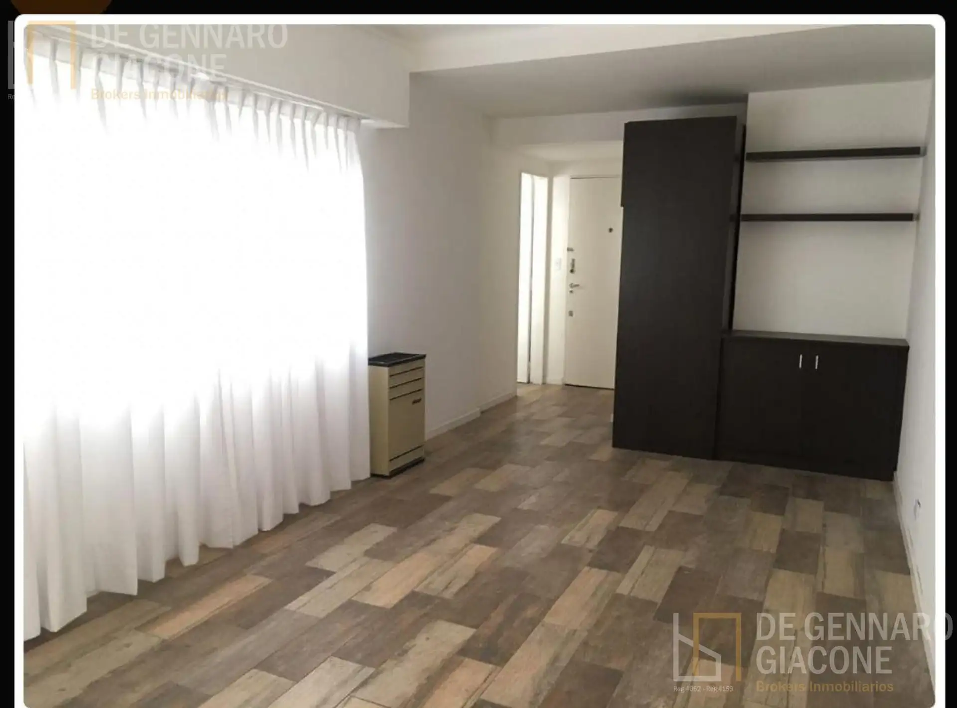 Dpto 2 ambientes a la venta en Guemes 44m² totales