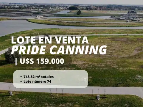 LOTE EN VENTA PRIDE CANNING CUOTAS PERMUTA