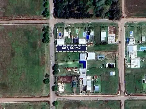 Terreno en Venta de 687,5 m2