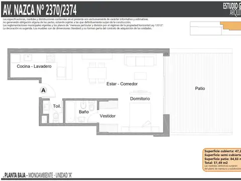 Departamento en Venta al Este