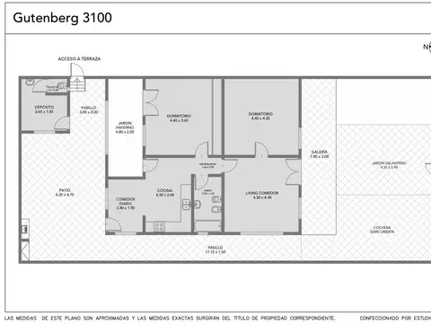 Depto Tipo Casa en Venta con 2 cocheras