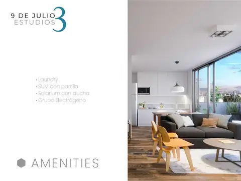 Departamento Monoambiente con 1 baño
