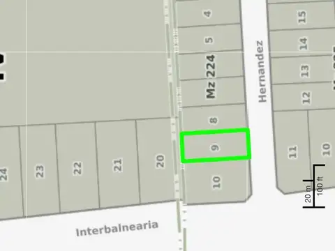 Terreno en Venta de 549,0 m2