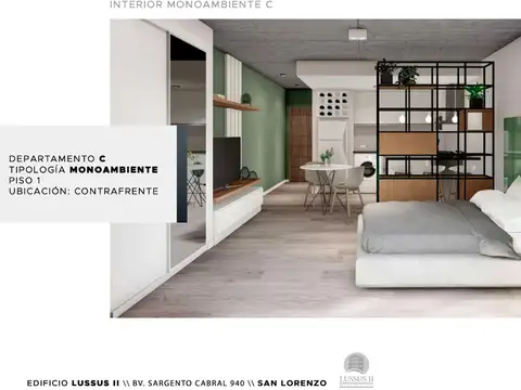 Departamento en Venta de 1 dormitorio