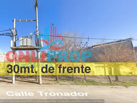 Terreno en Venta 30  mts Frente