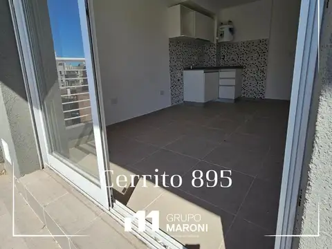 Alquiler monoambiente con balcón al frente