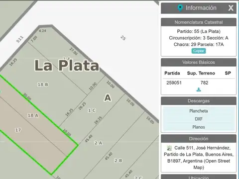 Lote Venta Hernandez  Ideal Desarrollador 